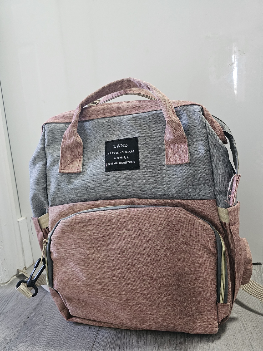 Baby Diaper Bag Backpack With Portable Diaper Pad